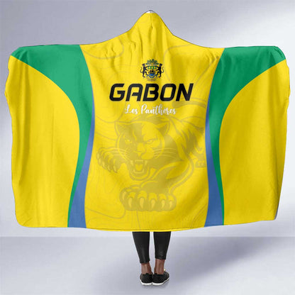 Gabon Football Hooded Blanket Go Champions Les Pantheres - African Pride