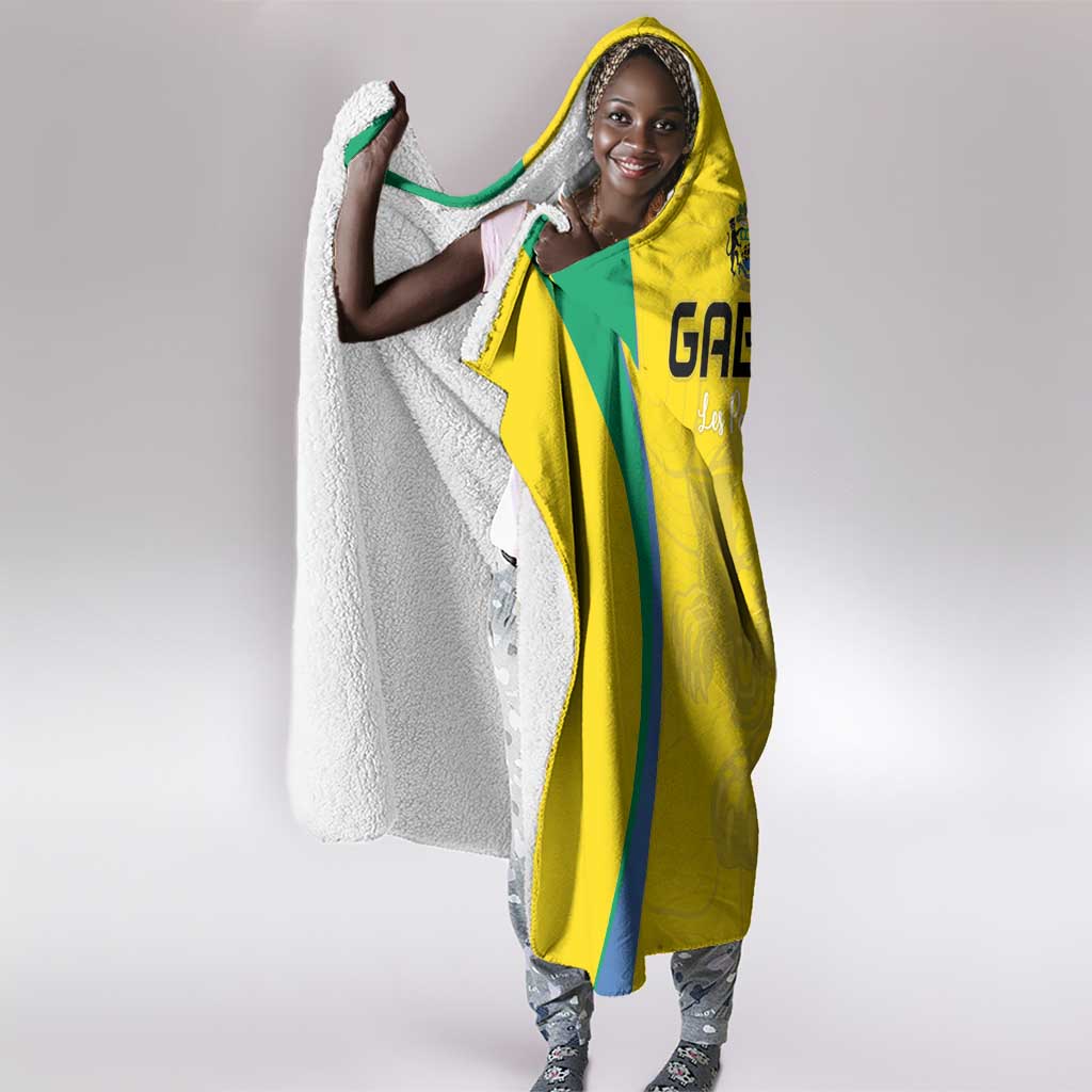 Gabon Football Hooded Blanket Go Champions Les Pantheres - African Pride