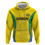 Custom Gabon Football Hoodie Go Champions Les Pantheres - African Pride
