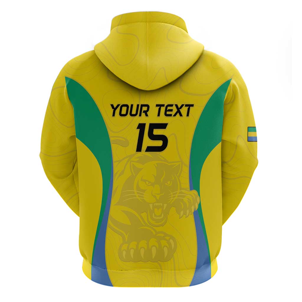 Custom Gabon Football Hoodie Go Champions Les Pantheres - African Pride