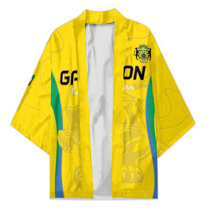Custom Gabon Football Kimono Go Champions Les Pantheres - African Pride