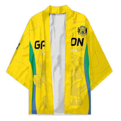 Custom Gabon Football Kimono Go Champions Les Pantheres - African Pride
