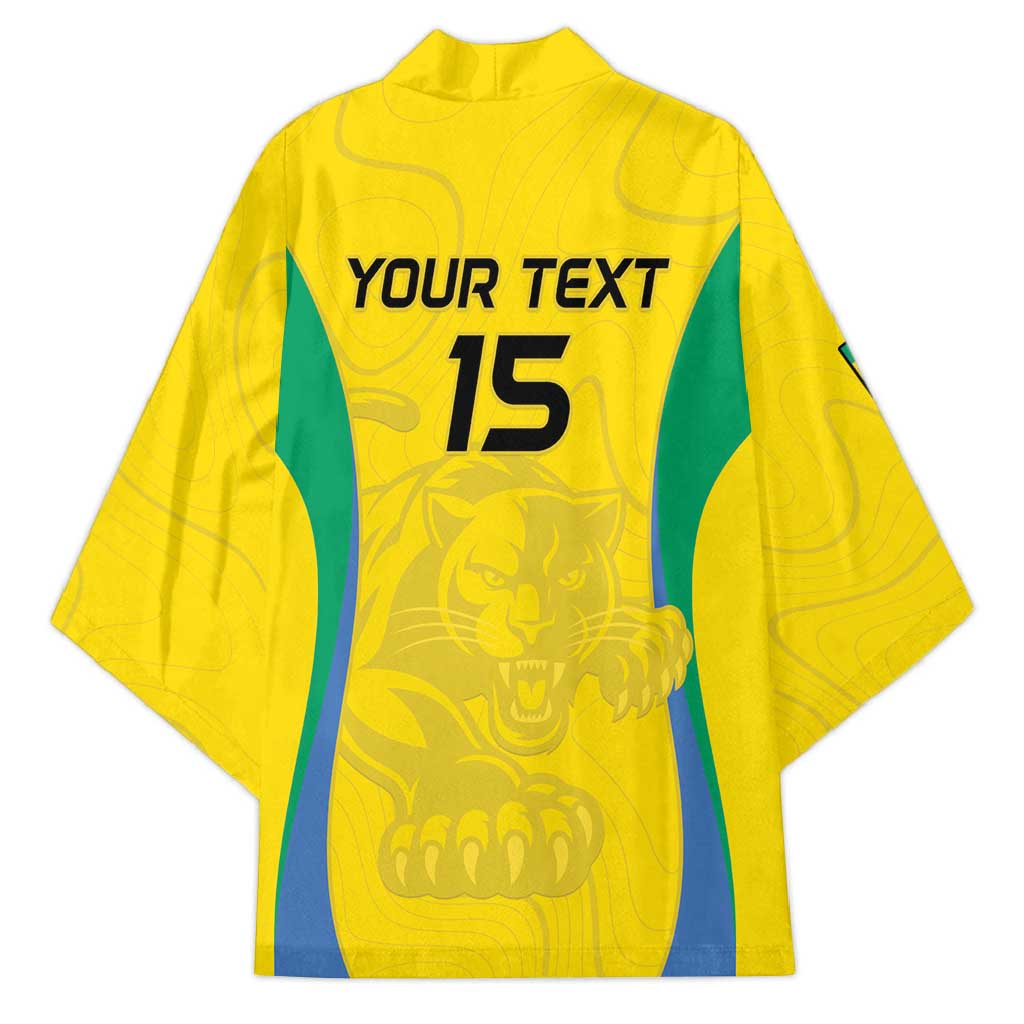 Custom Gabon Football Kimono Go Champions Les Pantheres - African Pride