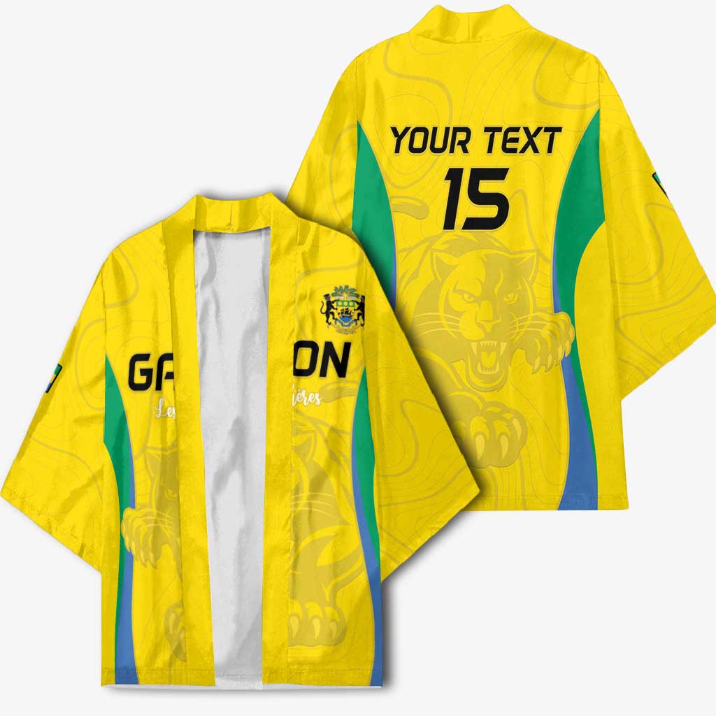 Custom Gabon Football Kimono Go Champions Les Pantheres - African Pride