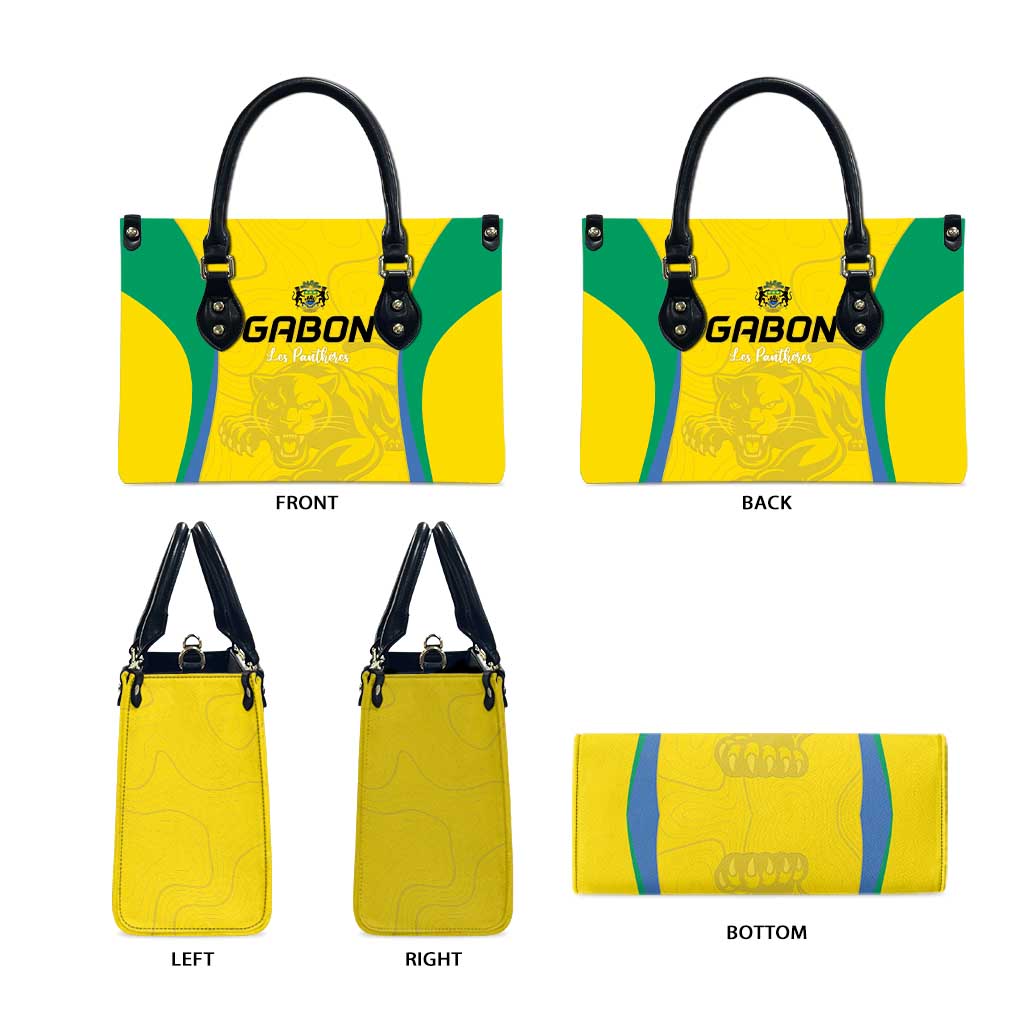 Gabon Football Leather Bag Go Champions Les Pantheres - African Pride