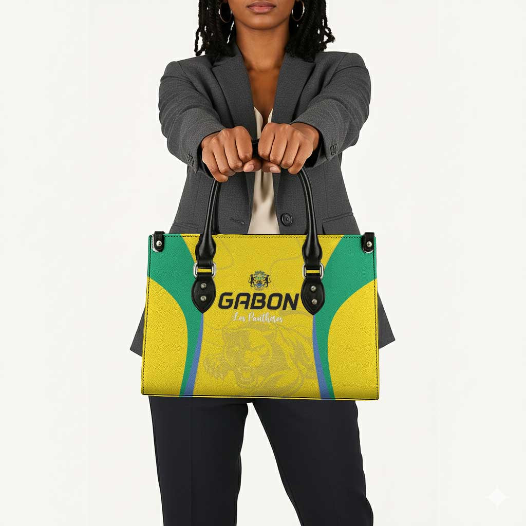 Gabon Football Leather Bag Go Champions Les Pantheres - African Pride