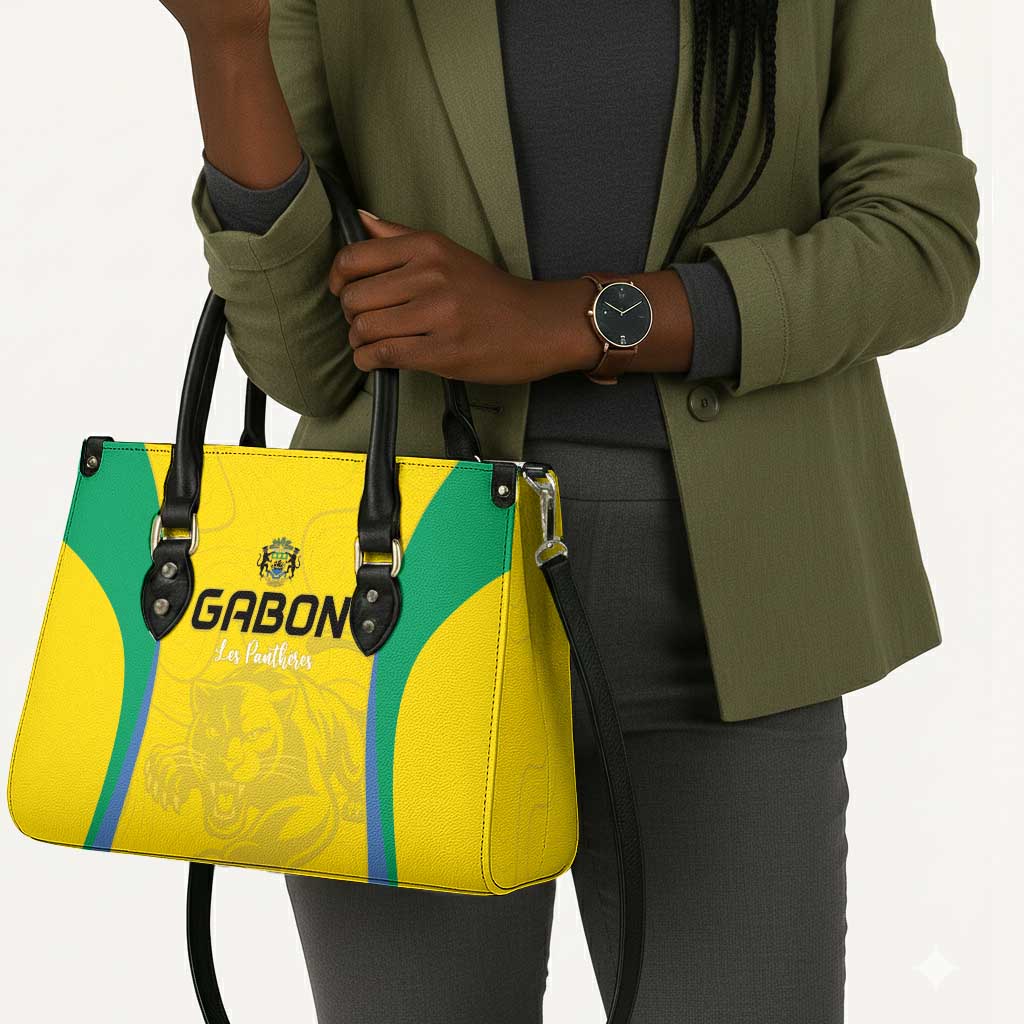 Gabon Football Leather Bag Go Champions Les Pantheres - African Pride