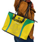 Gabon Football Leather Tote Bag Go Champions Les Pantheres - African Pride