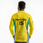 Custom Gabon Football Long Sleeve Polo Shirt Go Champions Les Pantheres - African Pride
