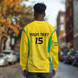 Custom Gabon Football Long Sleeve Shirt Go Champions Les Pantheres - African Pride