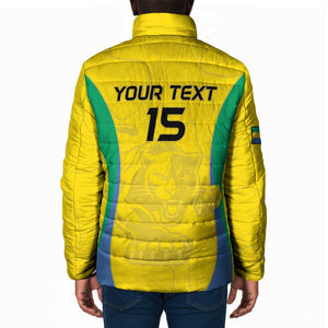 Custom Gabon Football Padded Jacket Go Champions Les Pantheres - African Pride
