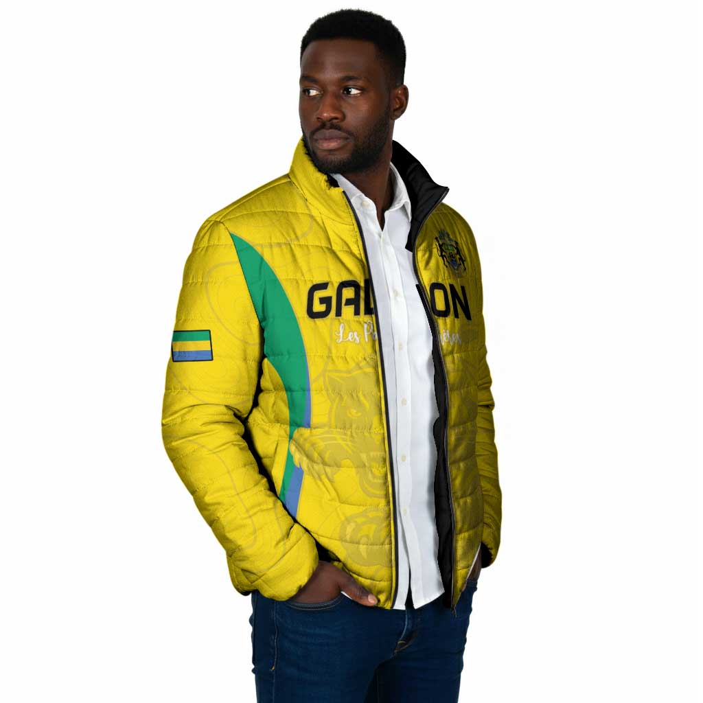 Custom Gabon Football Padded Jacket Go Champions Les Pantheres - African Pride