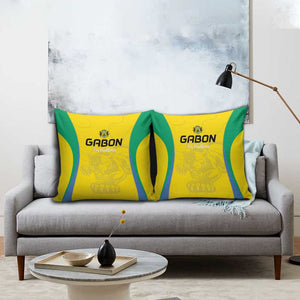 Gabon Football Pillow Cover Go Champions Les Pantheres - African Pride