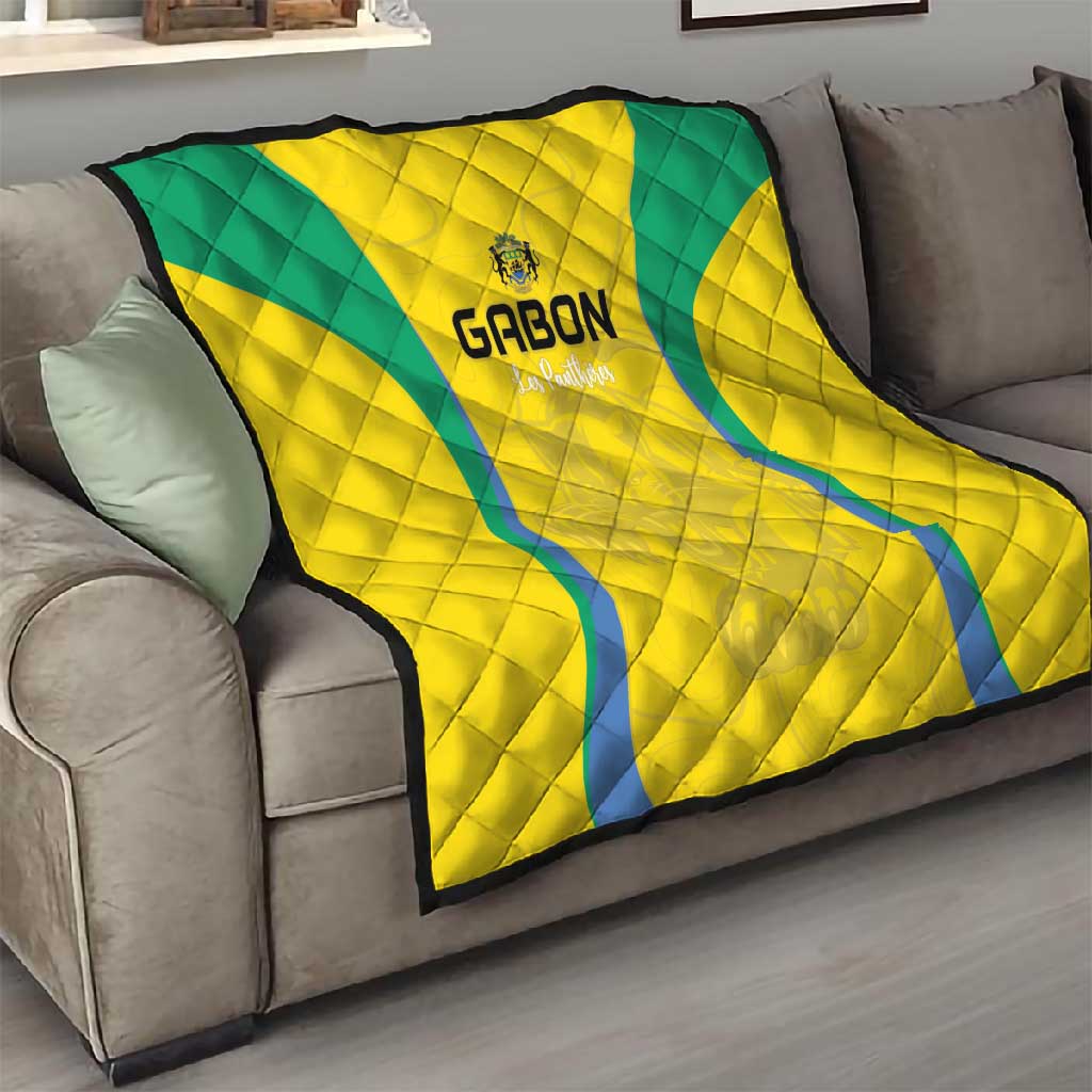 Gabon Football Quilt Go Champions Les Pantheres - African Pride