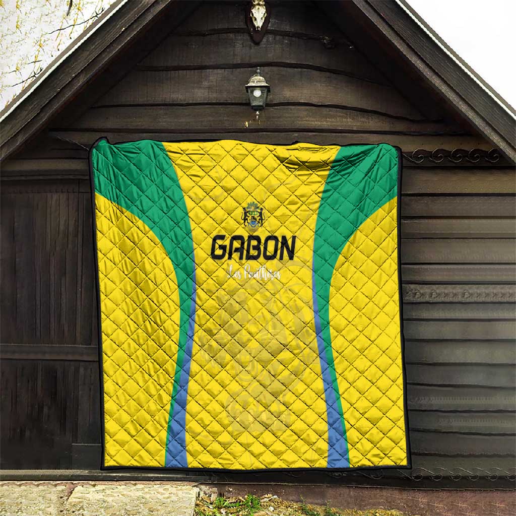 Gabon Football Quilt Go Champions Les Pantheres - African Pride