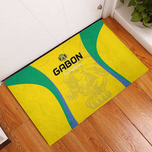 Gabon Football Rubber Doormat Go Champions Les Pantheres - African Pride