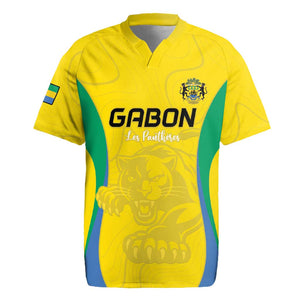 Custom Gabon Football Rugby Jersey Go Champions Les Pantheres - African Pride