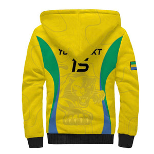 Custom Gabon Football Sherpa Hoodie Go Champions Les Pantheres - African Pride