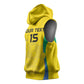 Custom Gabon Football Sleeveless Hoodie Go Champions Les Pantheres - African Pride