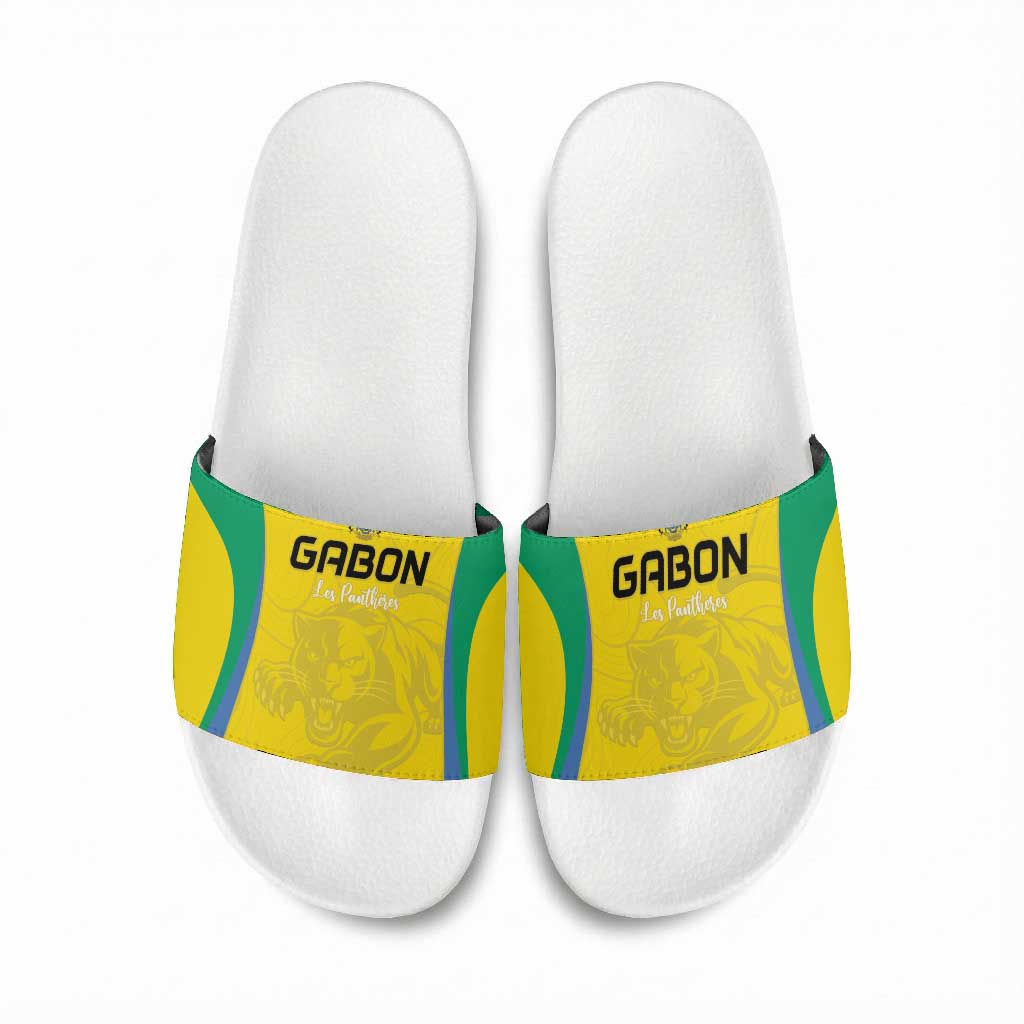 Gabon Football Slide Sandals Go Champions Les Pantheres - African Pride