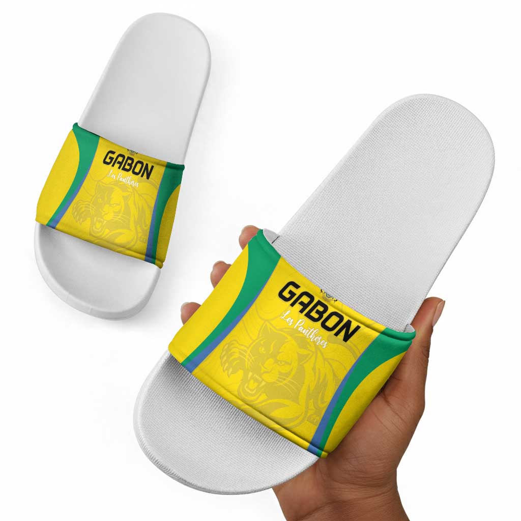 Gabon Football Slide Sandals Go Champions Les Pantheres - African Pride