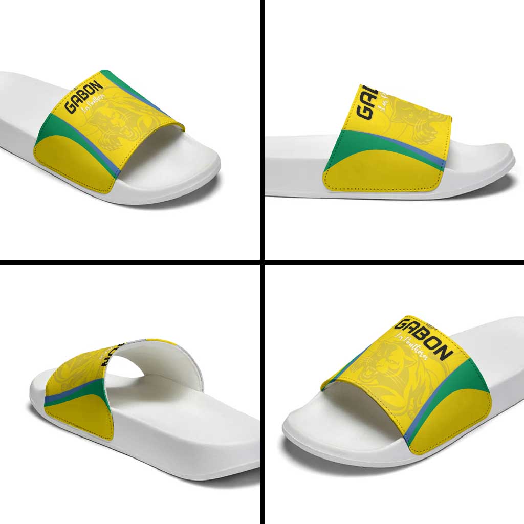 Gabon Football Slide Sandals Go Champions Les Pantheres - African Pride