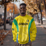 Custom Gabon Football Sweatshirt Go Champions Les Pantheres - African Pride