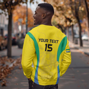 Custom Gabon Football Sweatshirt Go Champions Les Pantheres - African Pride