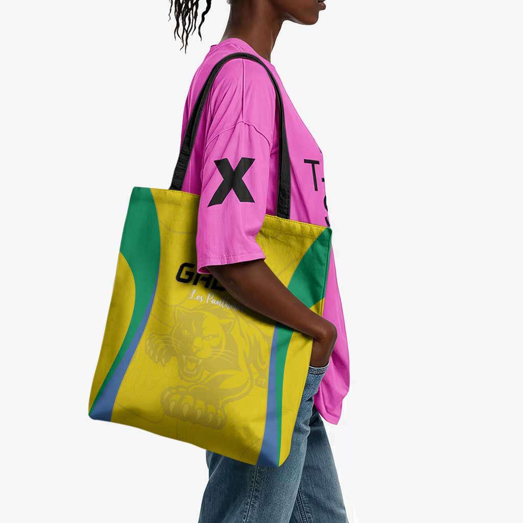 Gabon Football Tote Bag Go Champions Les Pantheres - African Pride