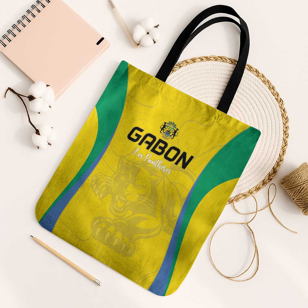 Gabon Football Tote Bag Go Champions Les Pantheres - African Pride