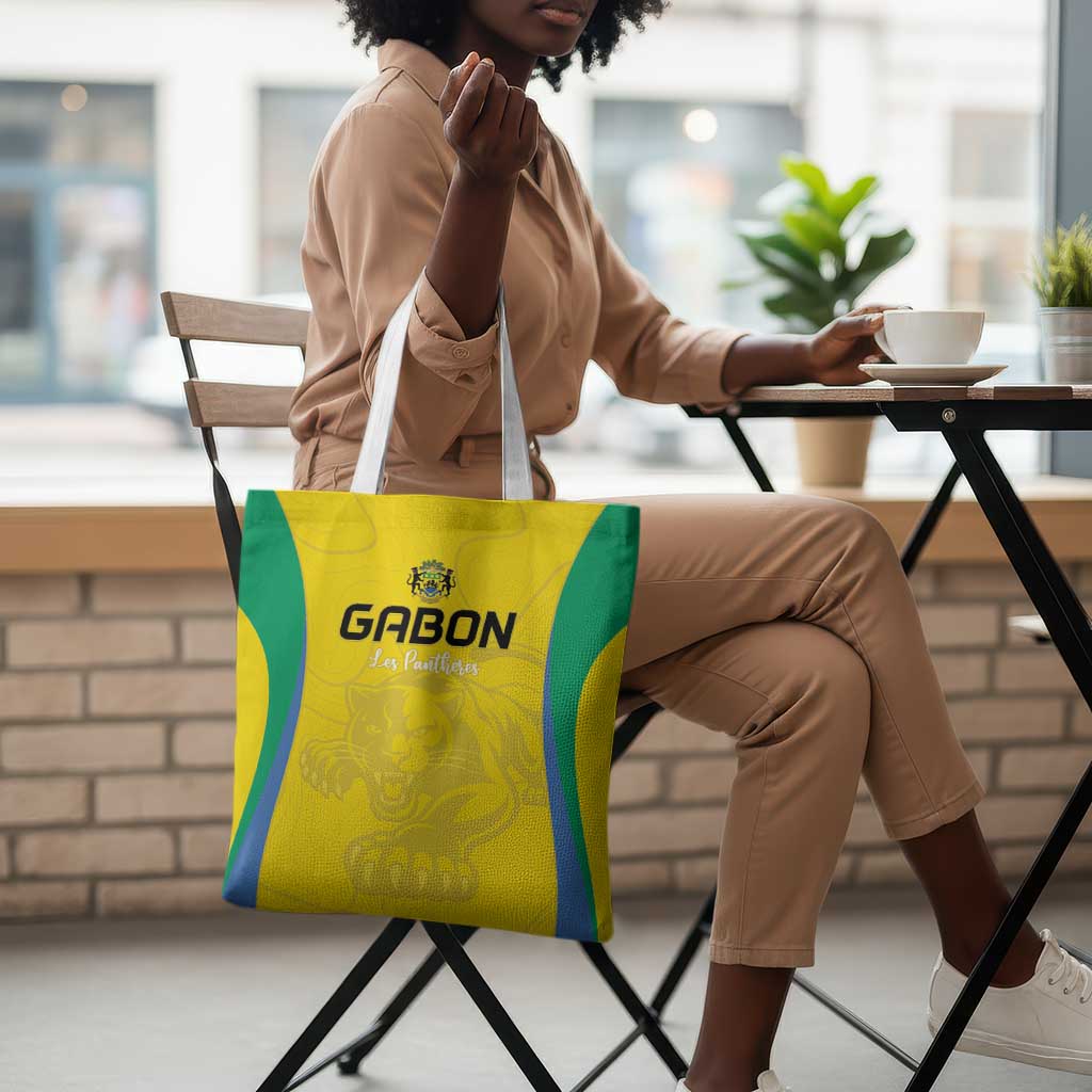 Gabon Football Tote Bag Go Champions Les Pantheres - African Pride