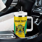 Custom Gabon Football Tumbler With Handle Go Champions Les Pantheres - African Pride