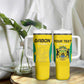 Custom Gabon Football Tumbler With Handle Go Champions Les Pantheres - African Pride
