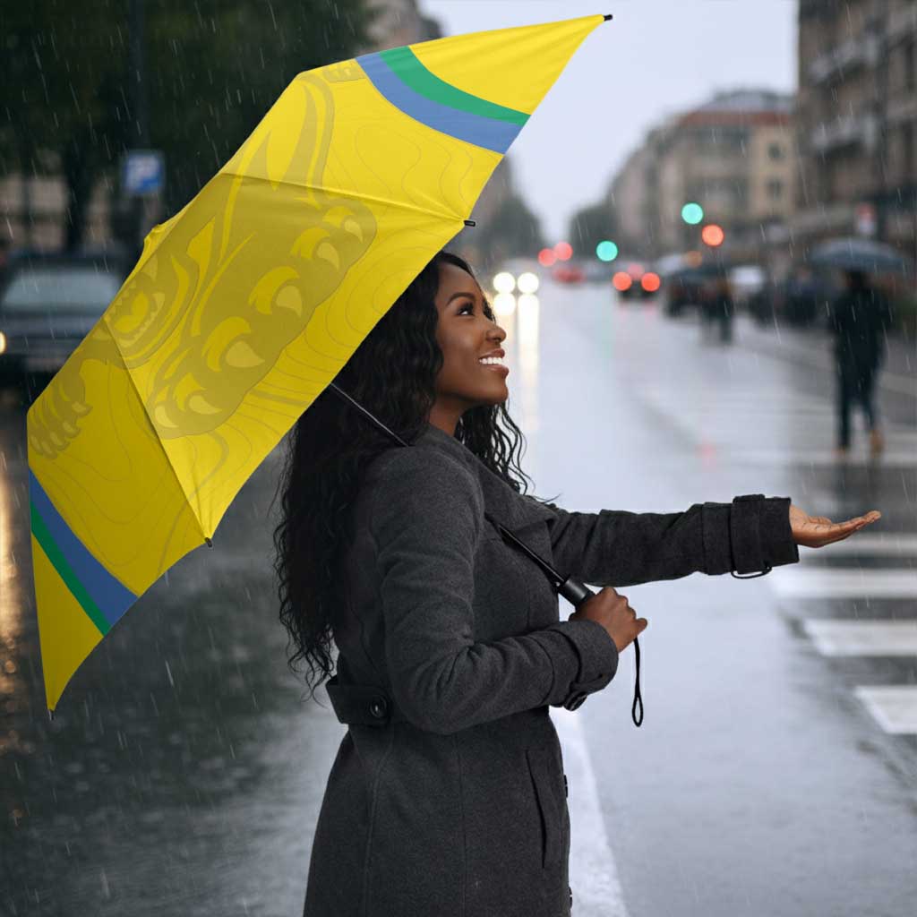 Gabon Football Umbrella Go Champions Les Pantheres - African Pride