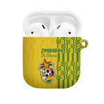 Zimbabwe Football AirPods Case Come On Warriors - Kente Pattern - African Pride