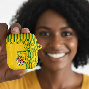 Zimbabwe Football AirPods Case Come On Warriors - Kente Pattern - African Pride