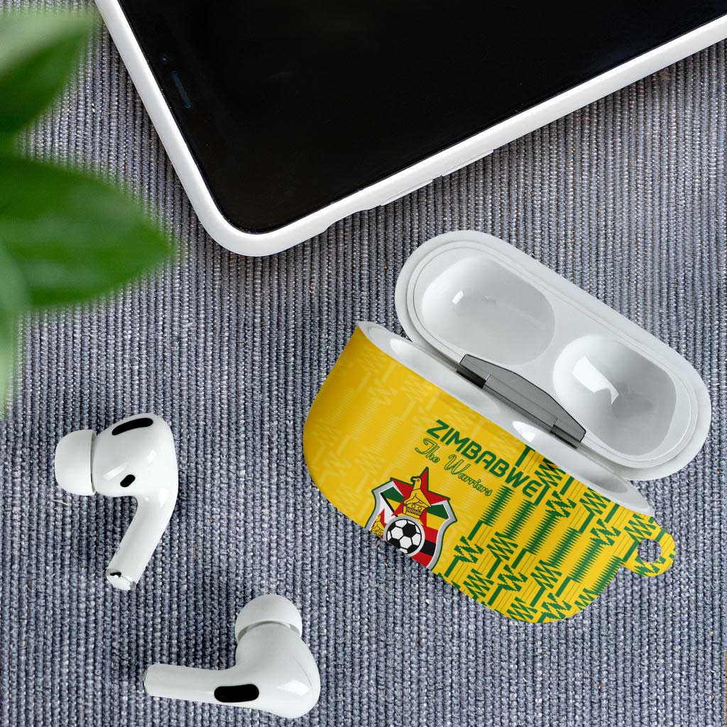 Zimbabwe Football AirPods Case Come On Warriors - Kente Pattern - African Pride