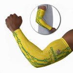 Custom Zimbabwe Football Arm Sleeves Come On Warriors - Kente Pattern - African Pride