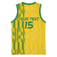 Custom Zimbabwe Football Basketball Jersey Come On Warriors - Kente Pattern - African Pride