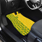Custom Zimbabwe Football Car Mats Come On Warriors - Kente Pattern - African Pride