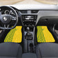 Custom Zimbabwe Football Car Mats Come On Warriors - Kente Pattern - African Pride
