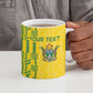 Custom Zimbabwe Football Ceramic Mug Come On Warriors - Kente Pattern - African Pride