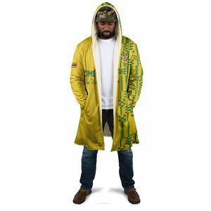 Custom Zimbabwe Football Cloak Come On Warriors - Kente Pattern - African Pride