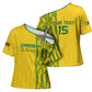 Custom Zimbabwe Football Cross Shoulder Shirt Come On Warriors - Kente Pattern - African Pride