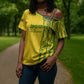 Custom Zimbabwe Football Cross Shoulder Shirt Come On Warriors - Kente Pattern - African Pride
