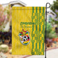 Zimbabwe Football Garden Flag Come On Warriors - Kente Pattern - African Pride