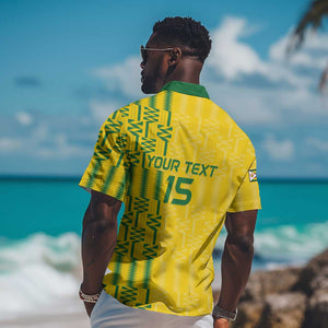 Custom Zimbabwe Football Hawaiian Shirt Come On Warriors - Kente Pattern - African Pride