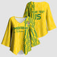 Custom Zimbabwe Football Kimono Sleeve Blouse Come On Warriors - Kente Pattern - African Pride