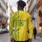 Custom Zimbabwe Football Long Sleeve Button Shirt Come On Warriors - Kente Pattern - African Pride