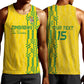 Custom Zimbabwe Football Men Tank Top Come On Warriors - Kente Pattern - African Pride